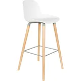 ZUIVER Albert Kuip Barstuhl 75 cm Weiß