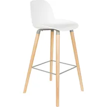 ZUIVER Albert Kuip Barstuhl 75 cm Weiß