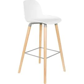 ZUIVER Albert Kuip Barstuhl 75 cm Weiß