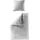 BIERBAUM Elegant uni Silber 135 x 200 cm + 80 x 80 cm