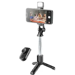 Cellularline Bluetooth Selfie Stick Sparkle Black