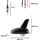 Alca alca® Autoantenne Haiflosse Shark Fin Antenne Aktiv Verstärker AM/FM GPS Universal Radioantenne Dachantenne Gummi Schwarz Wasserdicht Navigation