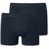 SCHIESSER Jungen Shorts 2er Pack - 95/5, Organic Cotton Dunkelblau 152