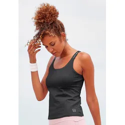 Funktionsshirt, mit beschrifteten Trägern und Mesh-Einsatz, Gr. M (40/42), schwarz, , 42194805-M
