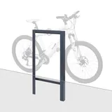 MCW Fahrradbügel MCW-J74 Fahrradständer Anlehnbügel, verzinkter Karbonstahl Outdoor-pulverbeschichtet 115x60x6cm ~ anthrazit