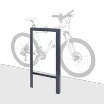 MCW Fahrradbügel MCW-J74 Fahrradständer Anlehnbügel, verzinkter Karbonstahl Outdoor-pulverbeschichtet 115x60x6cm ~ anthrazit