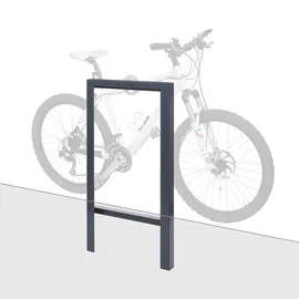 MCW Fahrradbügel MCW-J74 Fahrradständer Anlehnbügel, verzinkter Karbonstahl Outdoor-pulverbeschichtet 115x60x6cm ~ anthrazit