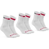 GripGrab Classic Regular Cut Socken 3 Paare Weiß 38-41