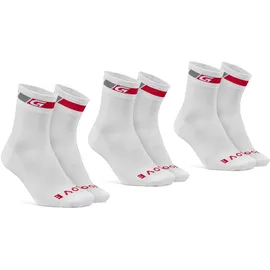 GripGrab Classic Regular Cut Socken 3 Paare Weiß 38-41