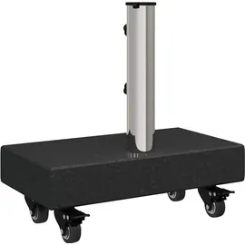 vidaXL Schirmständer Granit 45 x 25 x 45 cm Schwarz