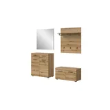 Möbel Kraft Garderobenkombination 195x40x197 cm beige