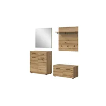 Möbel Kraft Garderobenkombination 195x40x197 cm beige