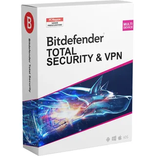 BitDefender Total Security & Premium VPN 2025 3 Geräte 1 Jahr ESD