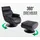 MCW Relaxsessel MCW-K99 Kunstleder 75 x 112 x 87 cm Schwarz mit Hocker