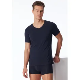 SCHIESSER Long Life Soft V-Ausschnitt schwarz M