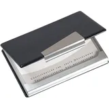 Sigel Visitenkartenetui 9,5 x 6,5 cm Schwarz 20 St.