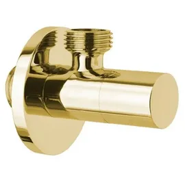 Sapho Eckventil mit Nuss, Rund, 1/2"x 3/8", Gold