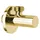 Sapho Eckventil mit Nuss, Rund, 1/2"x 3/8", Gold