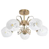 Rabalux Fauna 5xE27 rund gold-weiß