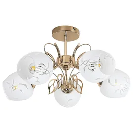 Rabalux Fauna 5xE27 rund gold-weiß
