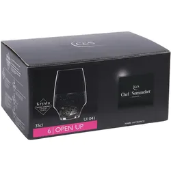 Becher hohe Form Open up 35 cl x6 - Transparent Rund Kwarx Chef Et Sommelier