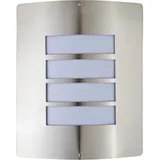 Licht-Erlebnisse Wandlampe außen Edelstahl 1er Set E27 IP44 Silber