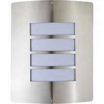 Licht-Erlebnisse Wandlampe außen Edelstahl 1er Set E27 IP44 Silber