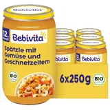 Bebivita Gemüse-Spätzle-Pfanne im Stil von Geschnetzeltem 6 x 250 g