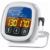 Intelligentes Touch-Lebensmittelthermometer Mit Farbbildschirm, Digitales Fleischthermometer, Sofort Ablesbares Touchscreen-Lebensmittelthermometer Mit Langer Sonde Zum Kochen Und Grillen in Der Küche