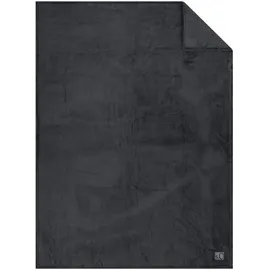 S.Oliver Kuscheldecke Kuschelsoft 150 x 200 cm Polyacryl Grau Anthrazit