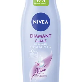 NIVEA Diamond Gloss Shampoo, pflegendes Haarshampoo mit Diamantpartikeln und Rosenöl, intensives Pflegeshampoo für natürlich schönes, glänzendes Haar (250 ml)