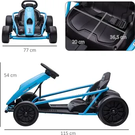 Homcom Gokart Blau (1-tlg)