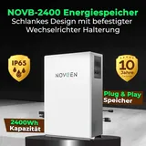 epp solar Novgen All in one Solarspeicher für Balkonkraftwerk 2400Wh – Plug and Play LiFePo4 Akku | Batteriespeicher PV