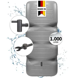 GARANTIA Cubus Regentonne 1000 l Betongrau