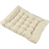 [en.casa] Sitzkissen für Euro-Paletten-Sofa Palettenkissen Auflage In/Outdoor Polster-Kissen Beige