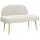 vidaXL Gepolsterte Bank 110 x 60 x 76 cm Creme