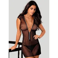 PETITE FLEUR GOLD Netzkleid aus weichem Netzmaterial, sexy Dessous,