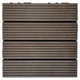 prestige home living outdoor Terrassenfliese WPC Maurice Kaffeebraun 30 x 30 cm 11 St.