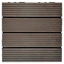 prestige home living outdoor Terrassenfliese WPC Maurice Kaffeebraun 30 x 30 cm 11 St.