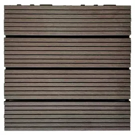 prestige home living outdoor Terrassenfliese WPC Maurice Kaffeebraun 30 x 30 cm 11 St.