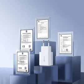 Joyroom JR-TCF12 Dual-Port (2C) 20W PD / QC 3.0 Schnellladegerät Weiß