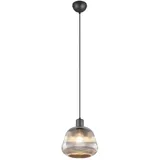 meineWunschleuchte Kleine Pendelleuchte 1-flammig Ø22cm rund schwarz
