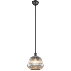 meineWunschleuchte Kleine Pendelleuchte 1-flammig Ø22cm rund schwarz