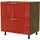 Feldmann-Küchen Schubladenschrank Brerra 80 x 50 x 82 cm Rot