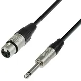 Adam Hall Cables 4 STAR MFP 0300 Mikrofonkabel REAN XLR female auf 6,3 mm Klinke mono 3 m