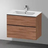 Duravit Me by Starck Waschtisch mit D-Neo Waschtischunterschrank mit 2 Auszügen,