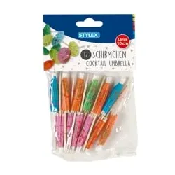STYLEX® Cocktail-Schirmchen 14038 , 1 Beutel = 12 Stück