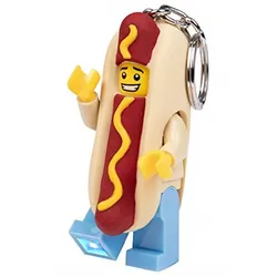 LEGO - Schlüsselanhänger mit LED Licht »Hotdog-Mann«