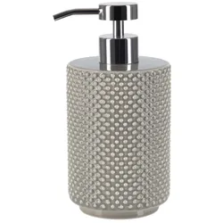 Spirella Seifenspender "Mero" Porzellan Flüssigseifen-Spender 400ml Taupe Made in Europe
