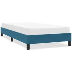 Bettgestell ohne Matratze Dunkelblau 90x220 cm Samt